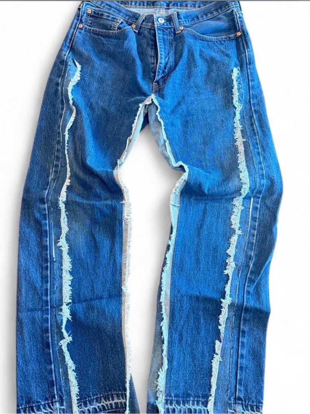Hand sewn 1 of 1 by NOVET Men's Blue Distressed Denim Jeans
NOVET_co on insta